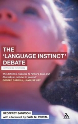 The 'Language Instinct' Debate - Sampson, Geoffrey