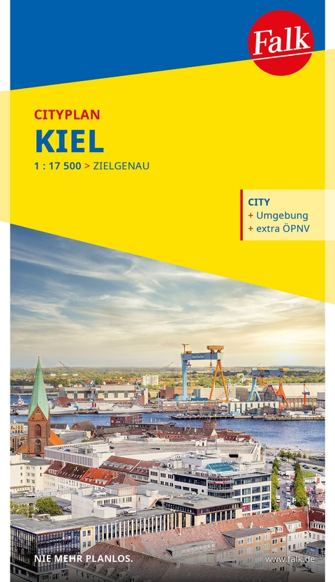 Falk Cityplan Kiel 1:17.500