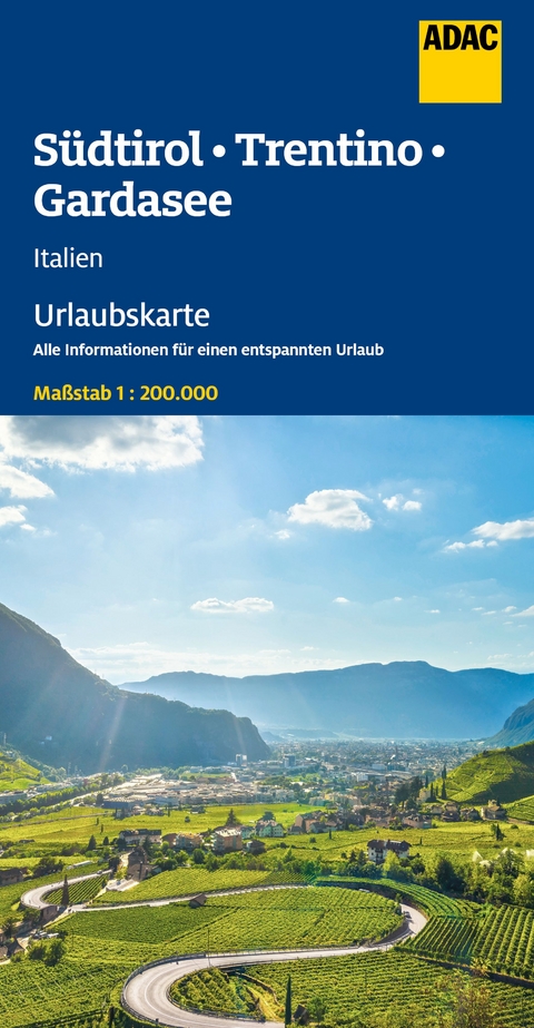 ADAC Urlaubskarte Südtirol, Trentino, Gardasee 1:200.000