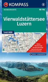 KOMPASS Wanderkarte 116 Vierwaldstättersee, Luzern 1:40.000