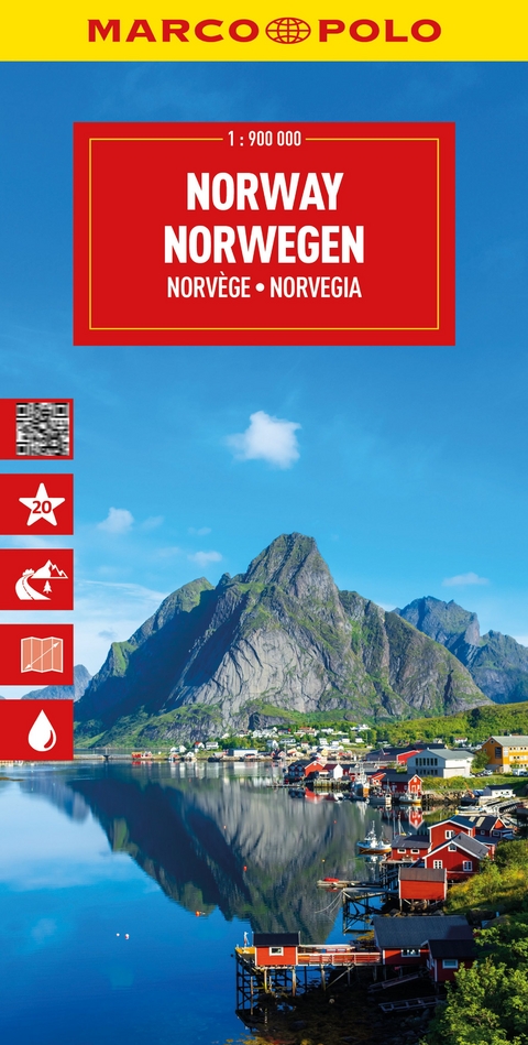 MARCO POLO Reisekarte Norwegen 1:900.000