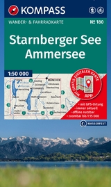 KOMPASS Wanderkarte 180 Starnberger See, Ammersee 1:50.000