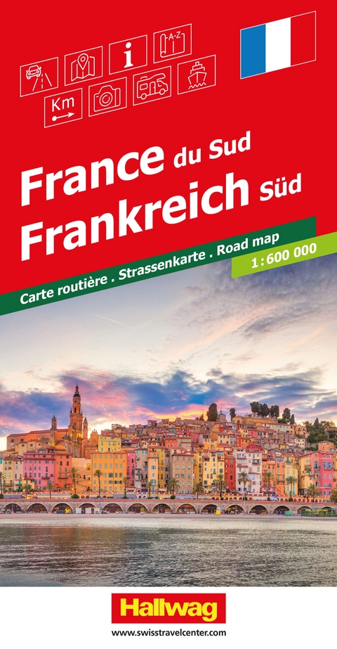 Hallwag Strassenkarte Frankreich Süd 1:600.000