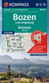 KOMPASS Wanderkarte 154 Bozen und Umgebung / Bolzano e dintorni 1:25.000