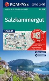 KOMPASS Wanderkarten-Set 229 Salzkammergut (2 Karten) 1:50.000