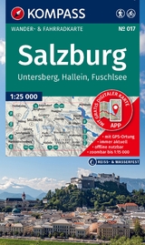 KOMPASS Wanderkarte 017 Salzburg, Untersberg, Hallein, Fuschlsee 1:25.000