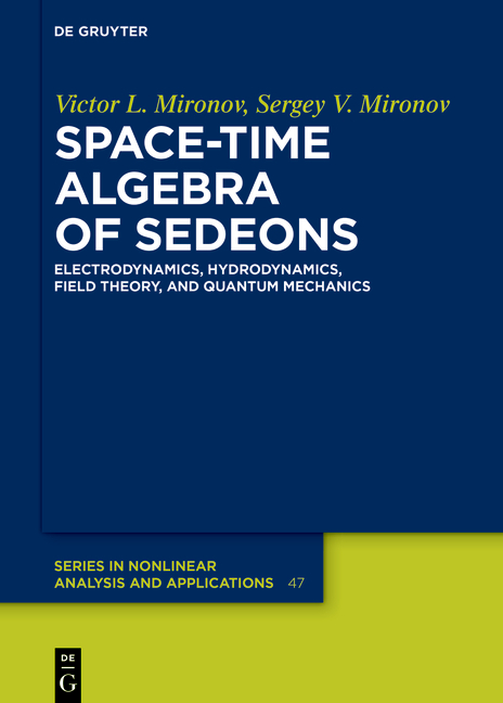 Space-Time Algebra of Sedeons - Victor L. Mironov, Sergey V. Mironov