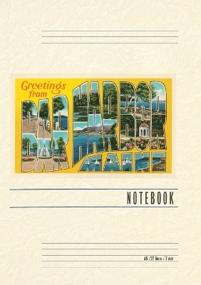 Vintage Lined Notebook Greetings from Bar Harbor