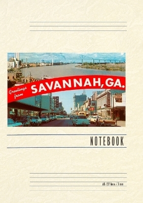 Vintage Lined Notebook Greetings from Savannah