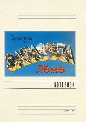 Vintage Lined Notebook Greetings from Sarasota, Florida