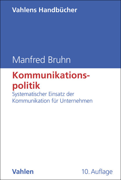 Kommunikationspolitik - Manfred Bruhn