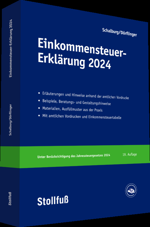 Einkommensteuer-Erklärung 2024 - Martin Schalburg, Nina Dörflinger