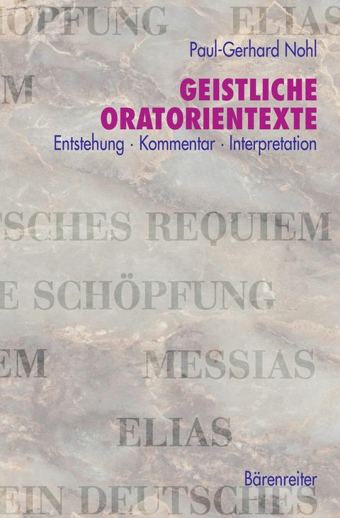 Geistliche Oratorientexte - Paul-Gerhard Nohl