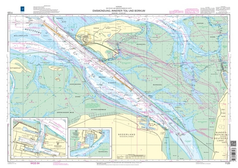 Emsmündung, innerer Teil und Borkum - 