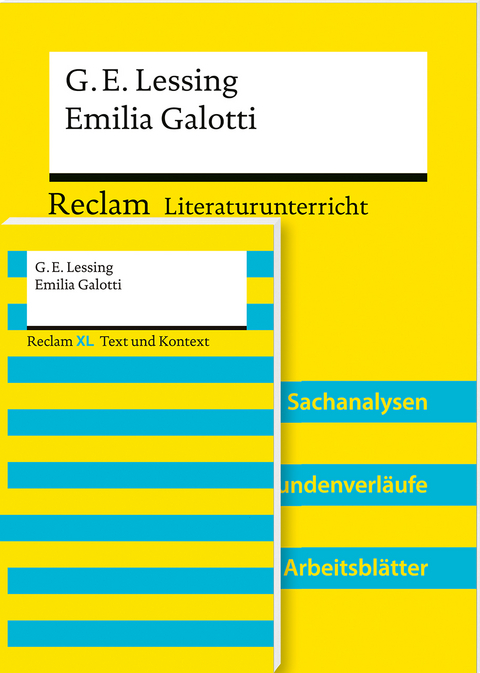 Lehrerpaket »Gotthold Ephraim Lessing: Emilia Galotti«: Textausgabe und Lehrerband - Peter Bekes, Gotthold Ephraim Lessing