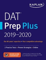 DAT Prep Plus 2019-2020 - Kaplan Test Prep