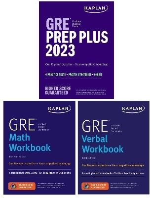 GRE Complete 2023, 3-Book Set Includes 6 Practice Tests, 2500+ Practice Questions + 1 Year Online Access to 1000+ Question Bank and Video Explanations -  Kaplan Test Prep