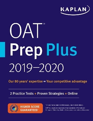 OAT Prep Plus 2019-2020 -  Kaplan Test Prep