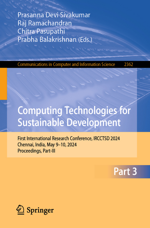 Computing Technologies for Sustainable Development - 