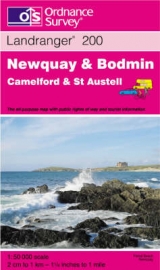 Newquay and Bodmin, Camelford and St.Austell - Ordnance Survey