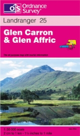 Glen Carron and Glen Affric - Ordnance Survey