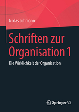 Schriften zur Organisation 1 -  Niklas Luhmann