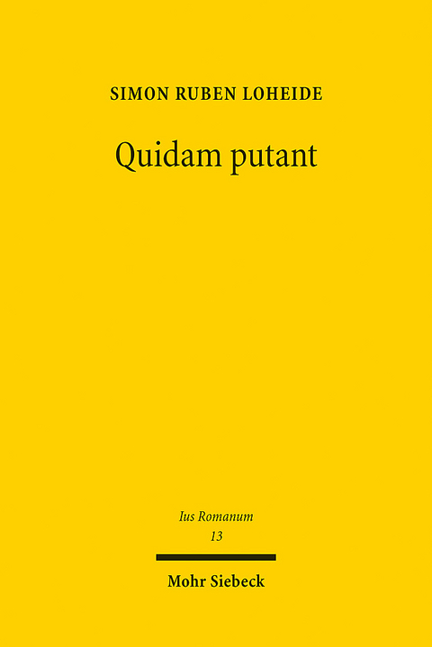 Quidam putant - Simon Ruben Loheide