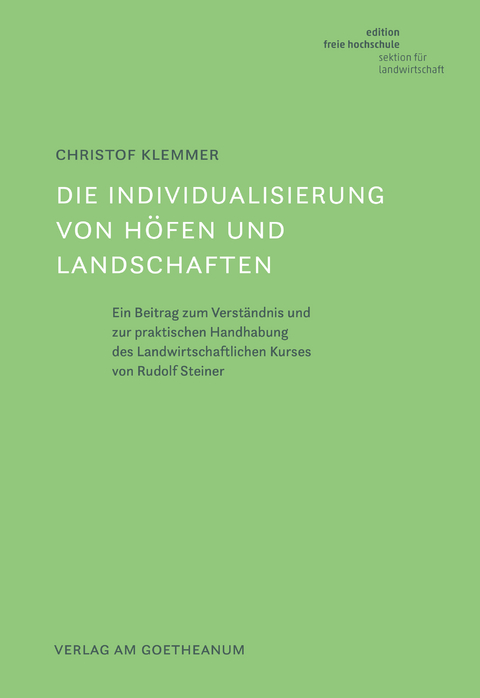 Die Individualisierung von Höfen und Landschaften - Christof Klemmer