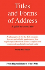 Titles and Forms of Address - 