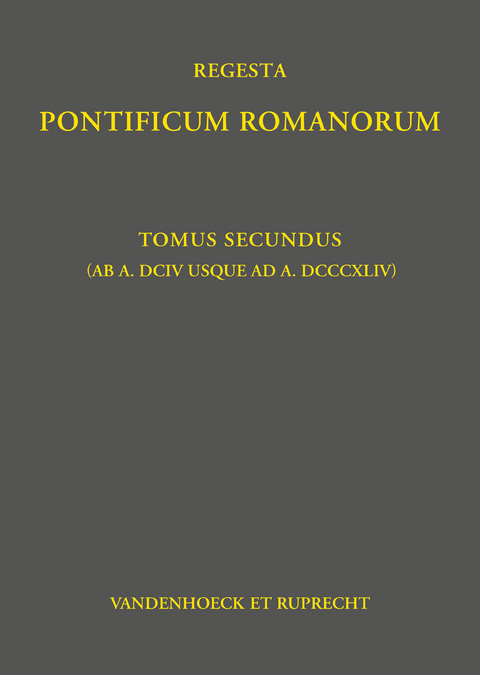 Regesta Pontificum Romanorum - Philipp Jaffé, Klaus Herbers