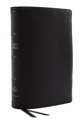 NKJV Bible: Single-Column Verse-by-Verse w/ 72,000 Cross-References, Black Goatskin Leather, Premier Collection, Comfort Print: New King James Version - Thomas Nelson