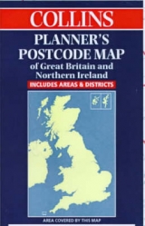 Collins Planners’ Postcode Map of Great Britain and Northern Ireland - 