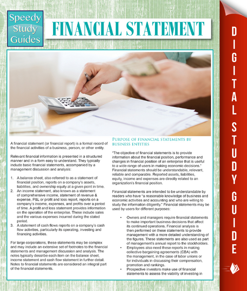 Financial Statements (Speedy Study Guides) - Speedy Publishing