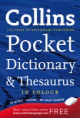 Collins Pocket Dictionary and Thesaurus - 