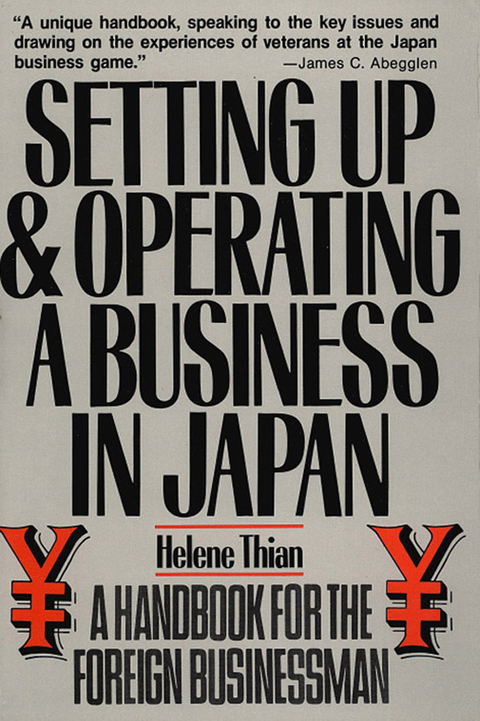 Setting Up & Operating a Business in Japan -  Helene Thian