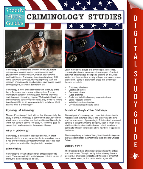 Criminology Studies (Speedy Study Guides) - Speedy Publishing