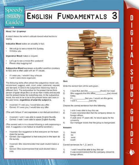 English Fundamentals 3 (Speedy Study Guides) -  Speedy Publishing