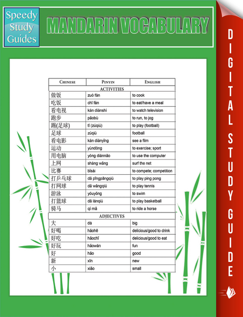 Mandarin Vocabulary (Speedy Study Guides) -  Speedy Publishing