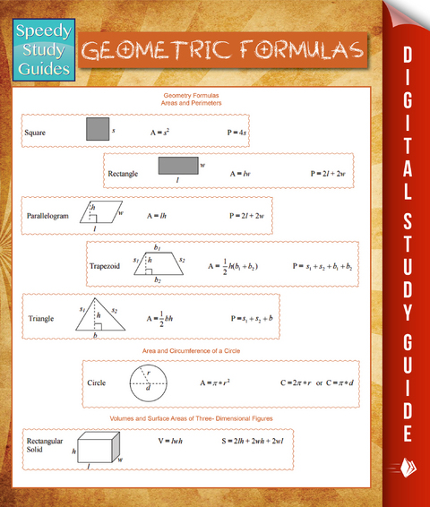Geometric Formulas (Speedy Study Guides) -  Speedy Publishing
