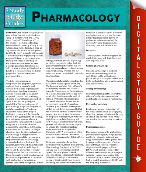 Pharmacology -  Speedy Publishing