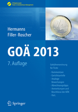 GOÄ 2013 -  Peter M Hermanns,  Gert Filler,  Bärbel Roscher