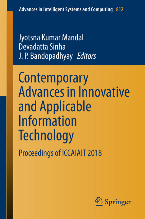Contemporary Advances in Innovative and Applicable Information Technology - 