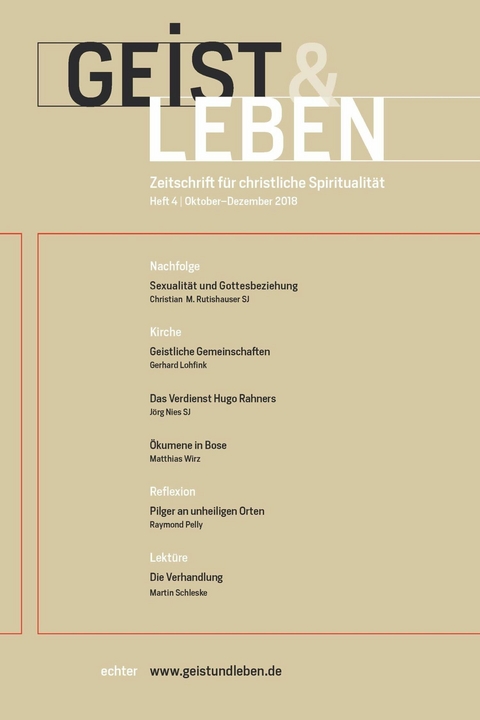 Geist & Leben 4/2018 -  Echter