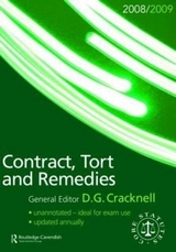 Contract, Tort & Remedies Statutes 2008-2009 - Cracknell, Douglas