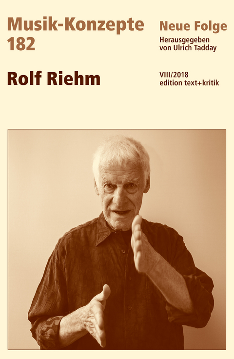 MUSIK-KONZEPTE 182 : Rolf Riehm - 