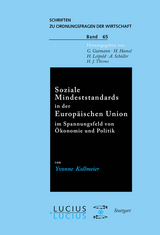 Soziale Mindeststandards in der Europäischen Union im Spannungsfeld von Ökonomie und Politik - Yvonne Kollmeier