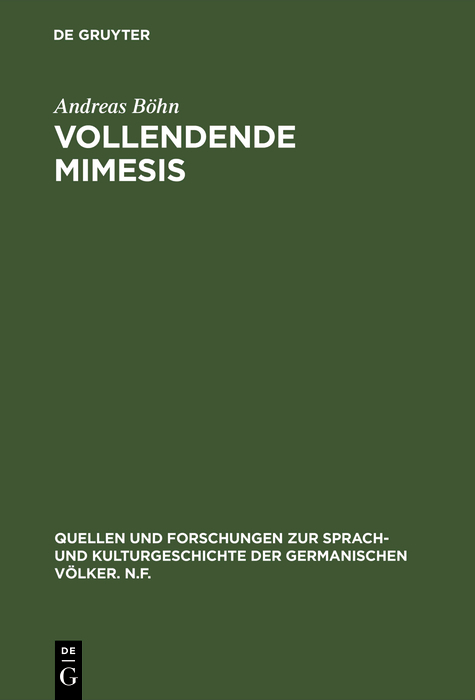 Vollendende Mimesis - Andreas Böhn