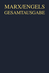 Karl Marx/Friedrich Engels: Manuskripte und redaktionelle Texte zum dritten Buch des "Kapitals" 1871 bis 1895 - 