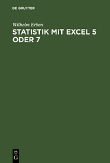 Statistik mit Excel 5 oder 7 - Wilhelm Erben