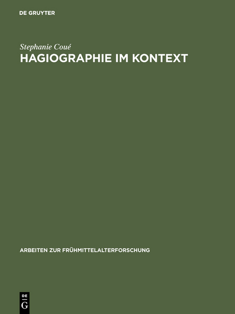 Hagiographie im Kontext - Stephanie Coué